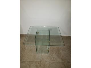 Mesa de sala de cristal
