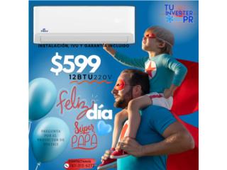 Aire Acondicionado Inverter 12btu 220v NUEVO , Puerto Rico
