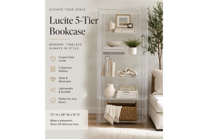 Gorgeous Lucite Bookcase , Puerto Rico