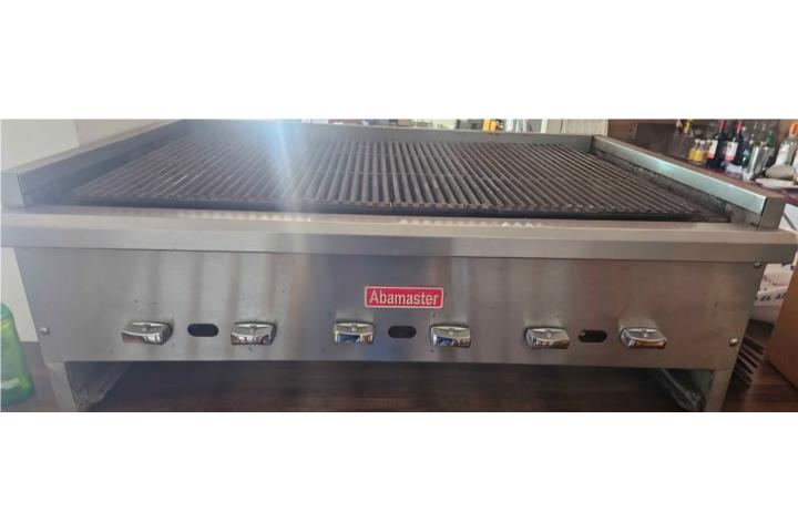 Parrilla de gas comercial de 6 quemadores 36