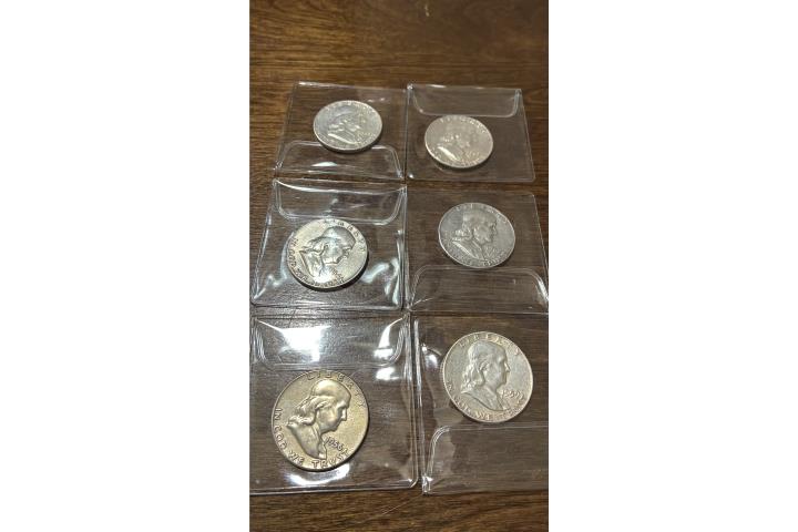 Lote medios dólar plata , Puerto Rico