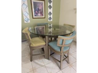 Moderno juego de comedor 4 sillas, Puerto Rico