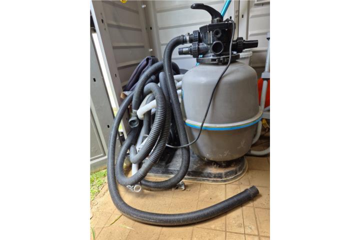 Motor y filtro de arena para piscina (1HP), Puerto Rico