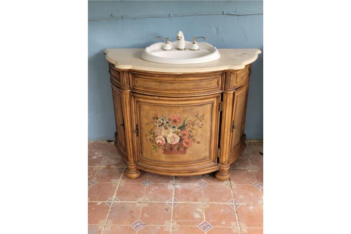 Vanity en caoba vintage, Puerto Rico