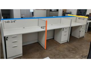 Escritorio modular de 6 cub�culos (Usado), Puerto Rico