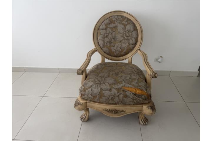 Silla en madera sólida elegante victoriana, Puerto Rico