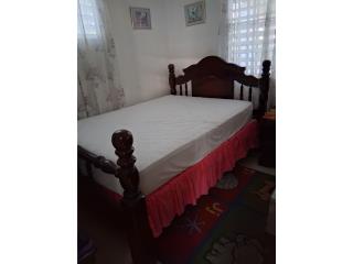 cama queen de caoba con o sin matress , Puerto Rico