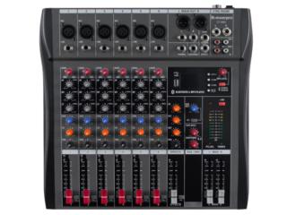 Mezclador de audio profesional de 6 canales