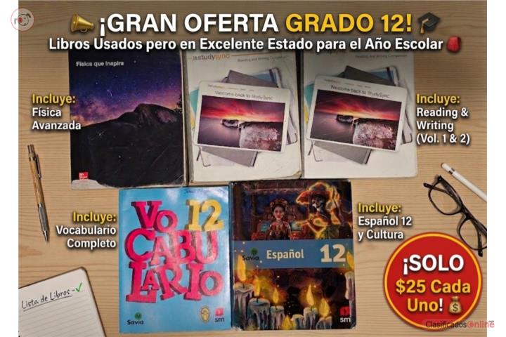 Libros Grado 12, Puerto Rico