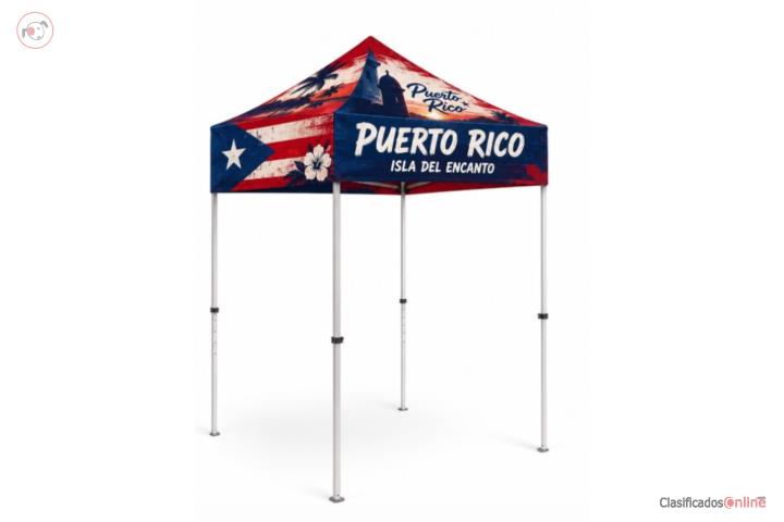 Carpas Full Color 5x5, Puerto Rico