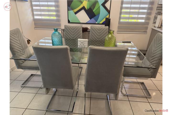 Comedor 6 sillas $450, Puerto Rico