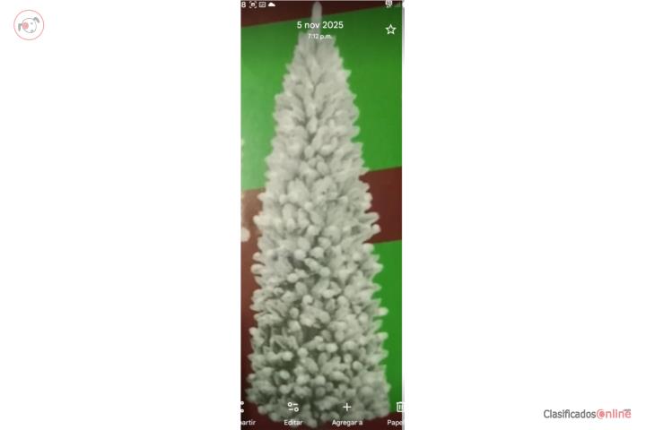 Albol de navidad nuevo 8 pies con nieves, Puerto Rico