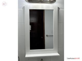 Espejo Blanco Nuevo - $25