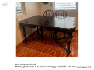 mesa antigua caoba 1930, Puerto Rico