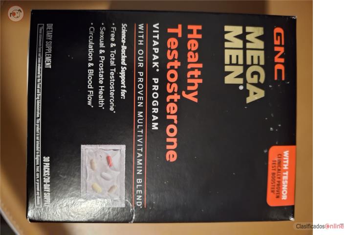 GNC Mega Men Healthy Testosterone, Puerto Rico