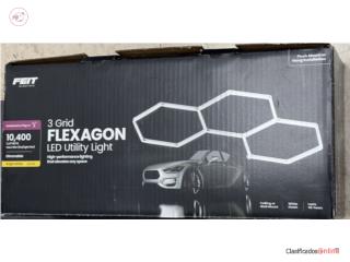 3 Grid Flexagon LED Utility Light, Puerto Rico