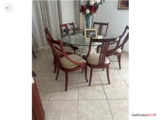 Juego Comedor 6 Sillas y Bufette, Puerto Rico