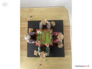 Reyes Magos jugando Domin� , Puerto Rico