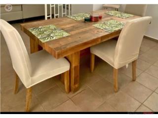 Juego de comedor en madera, Puerto Rico