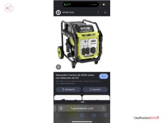 Generador Ryobi 4,000 watts
