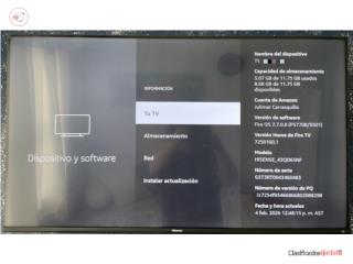 Tv43 Hisense modelo QD65nf doble visi�n 4k, Puerto Rico