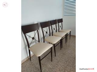 Juego de 4 sillas