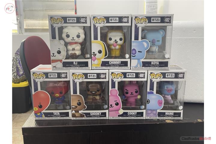 Colección completa Funkp Pop BT21, Puerto Rico
