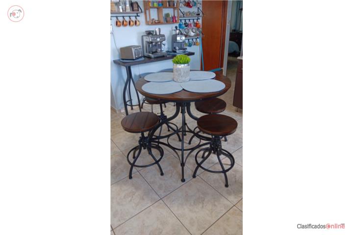juego de comedor redondo 4 sillas  redondo , Puerto Rico