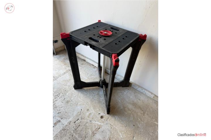 Husky Plastic Folding Miter Saw Table, Puerto Rico