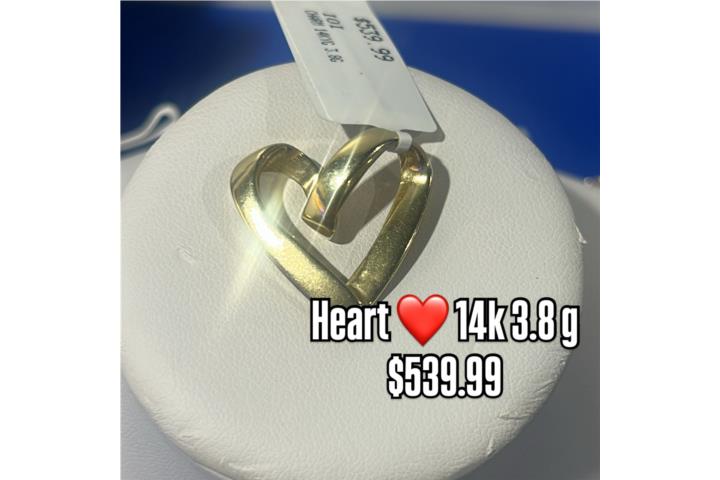 CHARM DE CORAZON 14K 3.8G, Puerto Rico