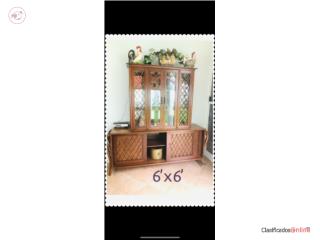 CHINA BUFFET RATTAN CABINET, Puerto Rico