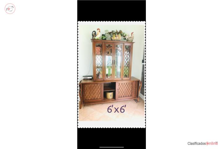 CHINA BUFFET RATTAN CABINET, Puerto Rico