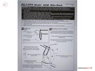 ALLEN Bike Rack Model 303D para 3 bicicleta, Puerto Rico