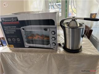 Venta horno tostador y exprimidor eléctrico.