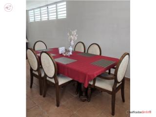 Juego de comedor, mesas y sillas