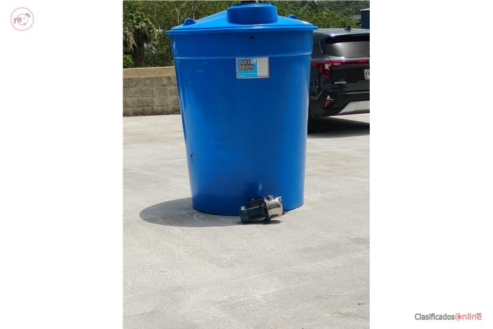 cisterna de 400 glns y bomba, Puerto Rico