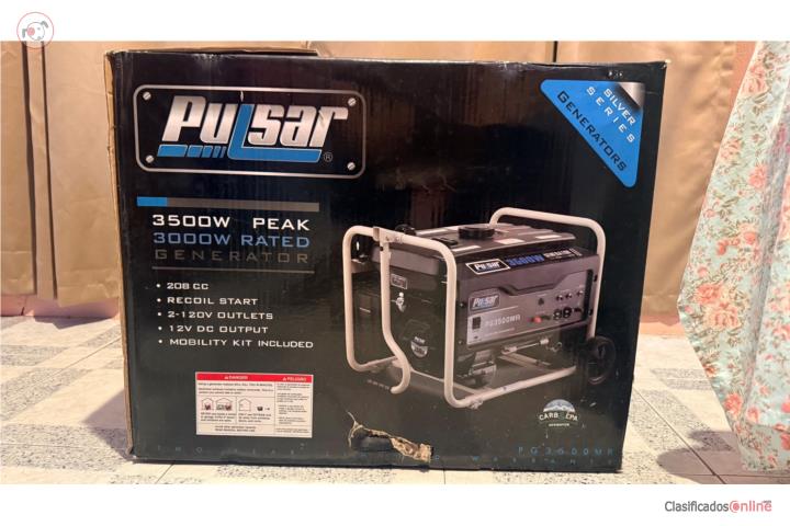 Generador Eléctrico Pulsar 3500W New in BOX, Puerto Rico