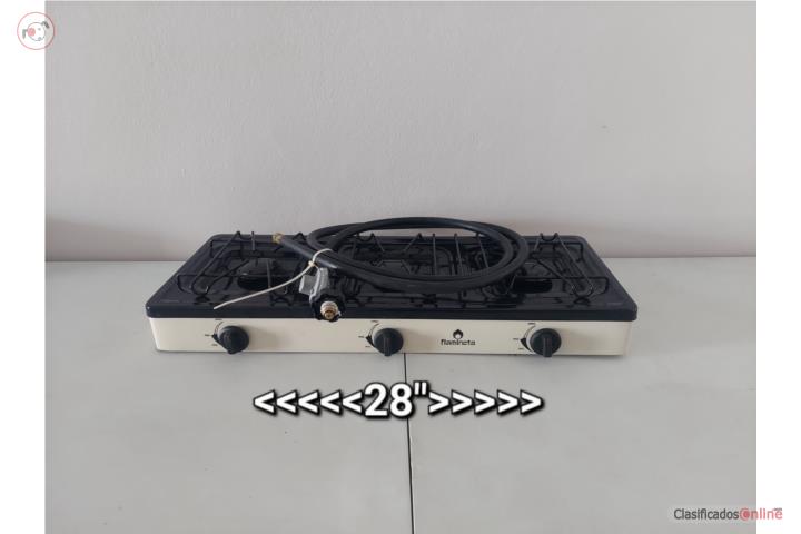 Estufa de gas 3 quemadores - counter top Incl, Puerto Rico