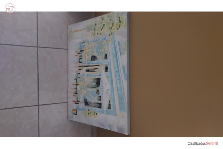 Cuadro de arte abstracto moderno, Puerto Rico