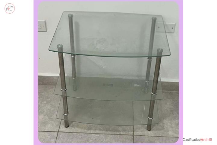 Repisa de 3 niveles con vidrio , Puerto Rico