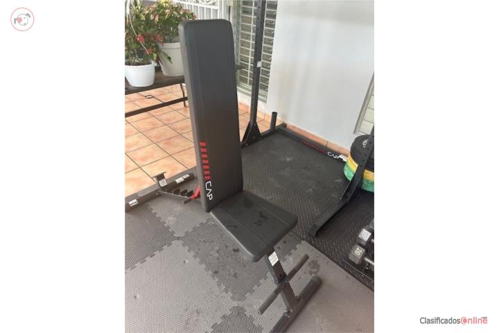 Sistema GYM - Pesas con Rack , Banco,Foam mat, Puerto Rico