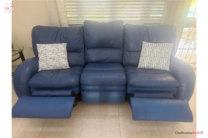 Sofá Reclinable en piel, Puerto Rico