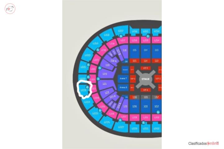 4 boletos $75 c/u cangel 12 de diciembre 2026, Puerto Rico
