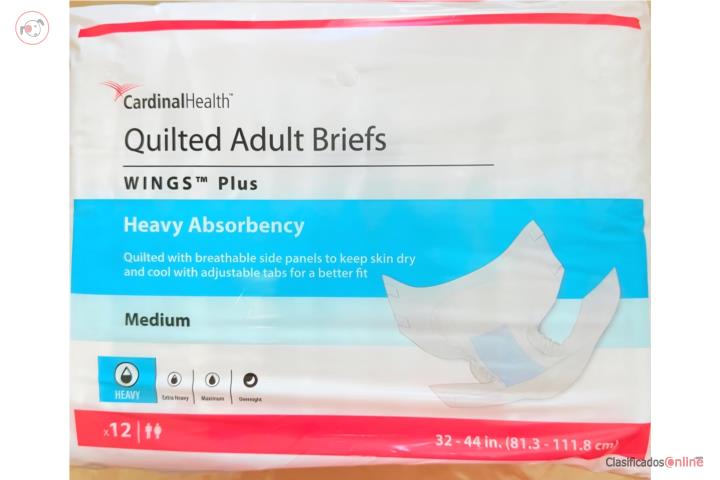 PAÑALES MEDIANO ADULTO HEAVY ABSORBENTE, Puerto Rico