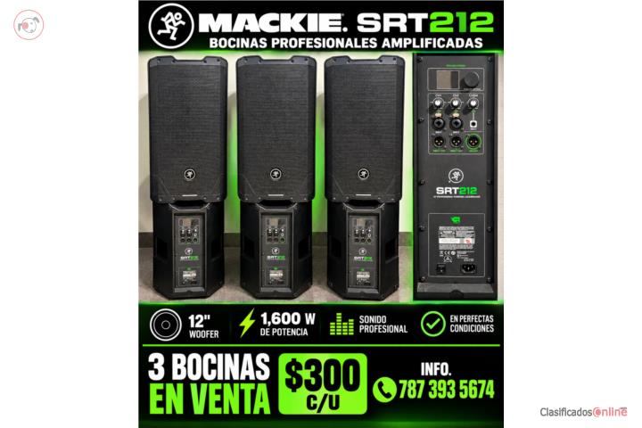 3 BOCINAS MACKIE  SRT 12