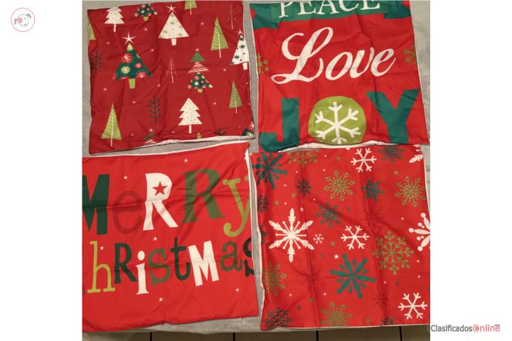 Cover para cojines navideños, Puerto Rico