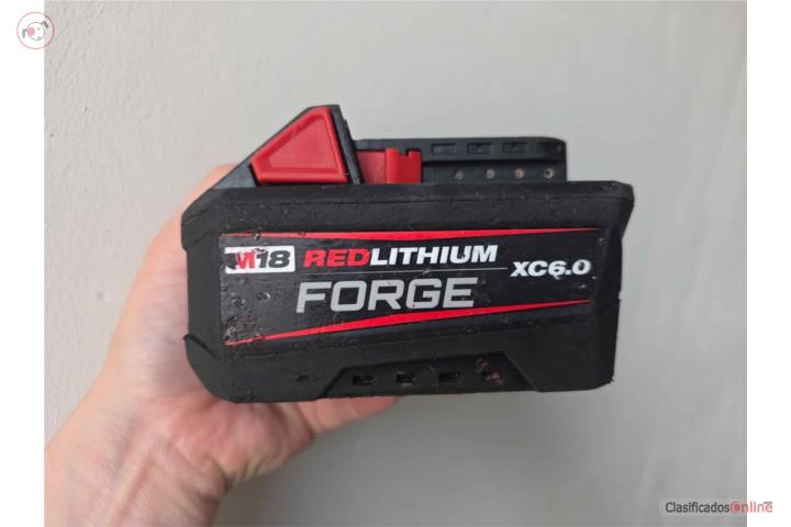 Bateria Milwaukee Forge 6.0 amp, Puerto Rico