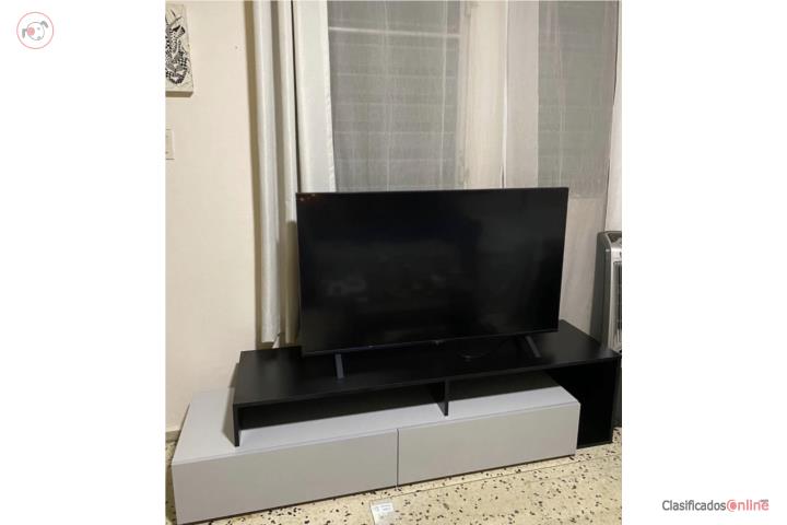 Consola / mueble para TV moderno - gris y neg, Puerto Rico