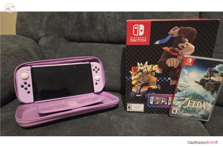 Nintendo Switch OLED con juego de Zelda., Puerto Rico