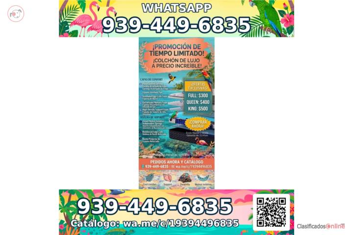 Colchón King Híbrido Memory Foam NUEVO, Puerto Rico
